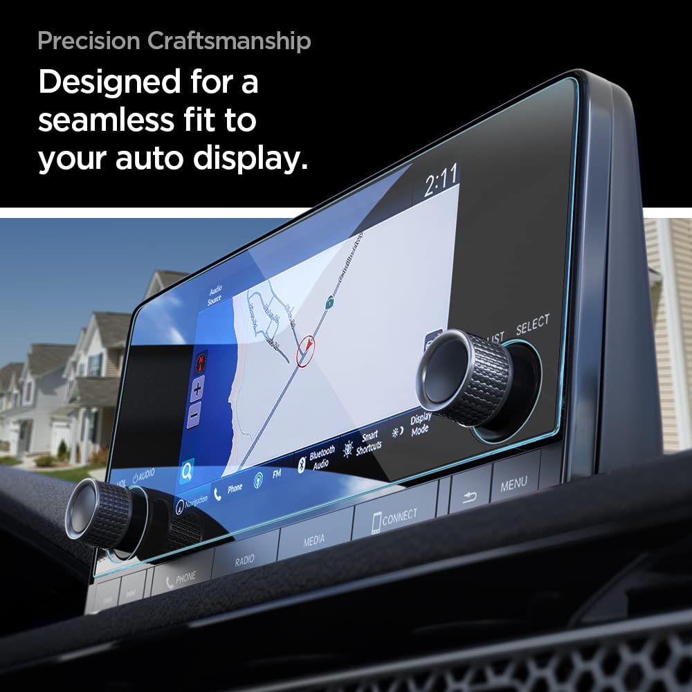 Spigen Tempered Glass Screen Protector [Glastr Slim] Designed For Honda Civic (2025 2022), Cr V (2025 2023) Hr V (2025 2023) 7 Inch Touchscreen   Matte/Anti Finger Print
