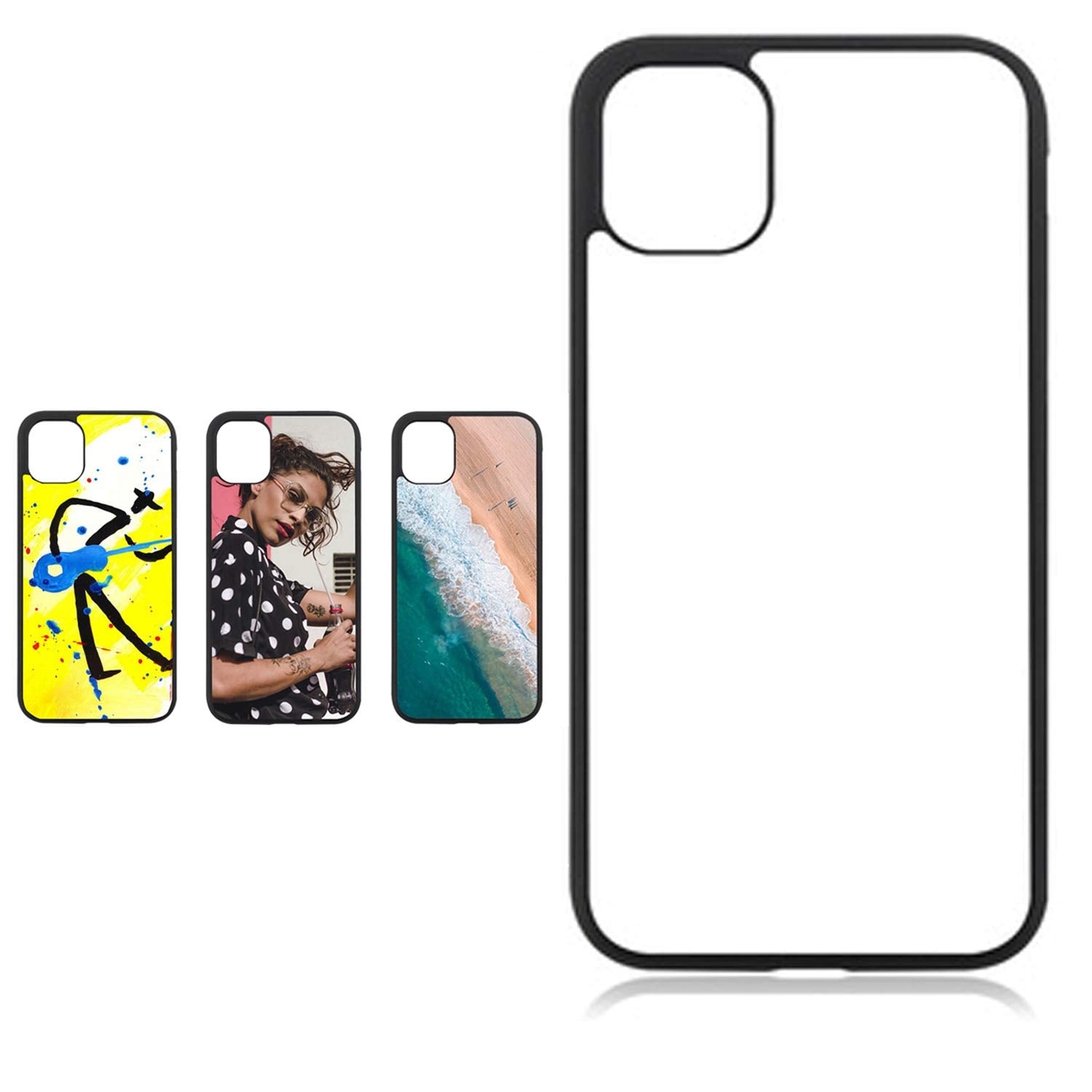 Justry 10Pcs Sublimation Blanks Phone Case Covers Compatible With Apple Iphone 11(6.1 Inch 2019) Blank Printable Phone Cases For