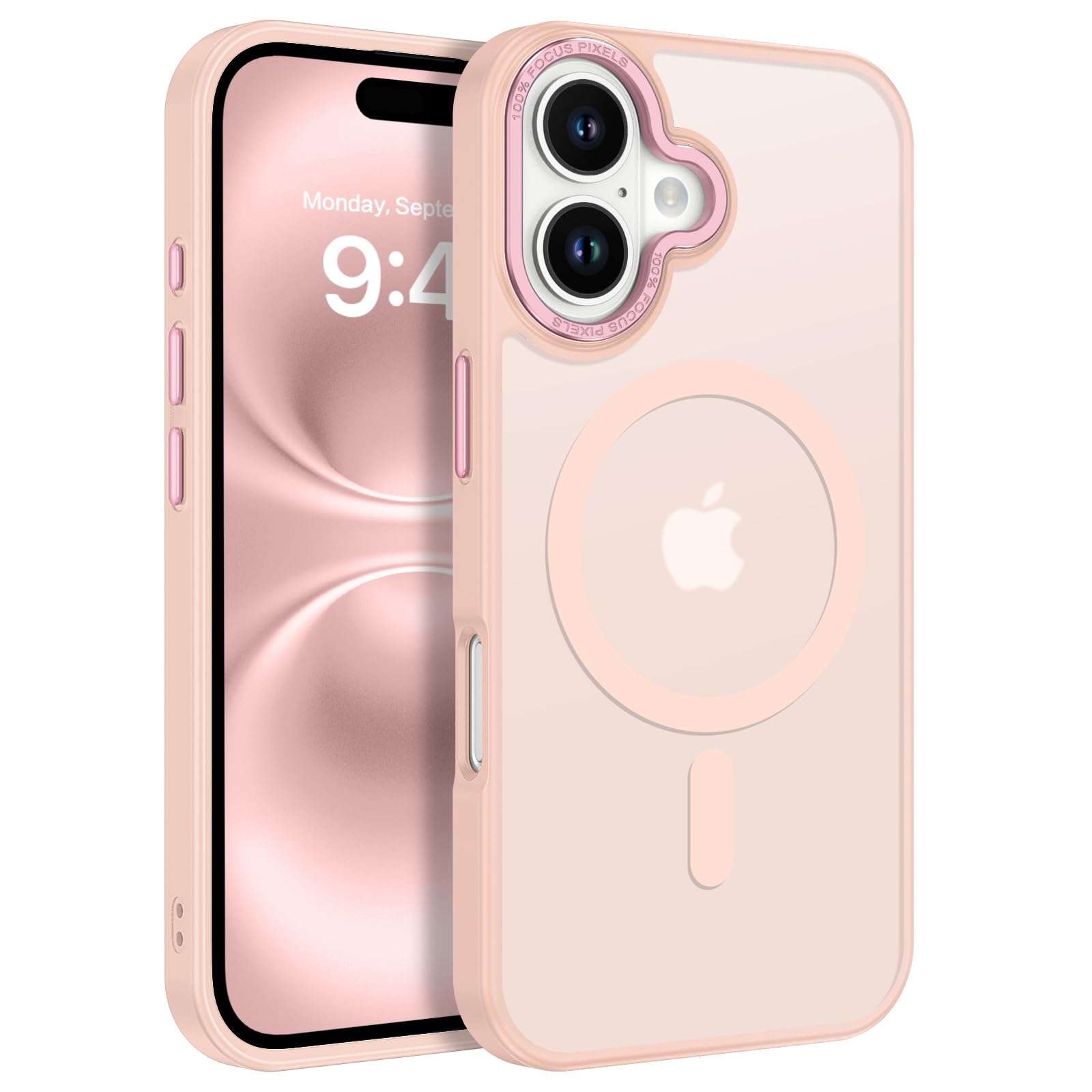 BENTOBEN Compatible with iPhone 16 Plus Case for Magnetic iPhone 16 Plus Phone Case [Compatible with Magsafe] Slim Translucent M