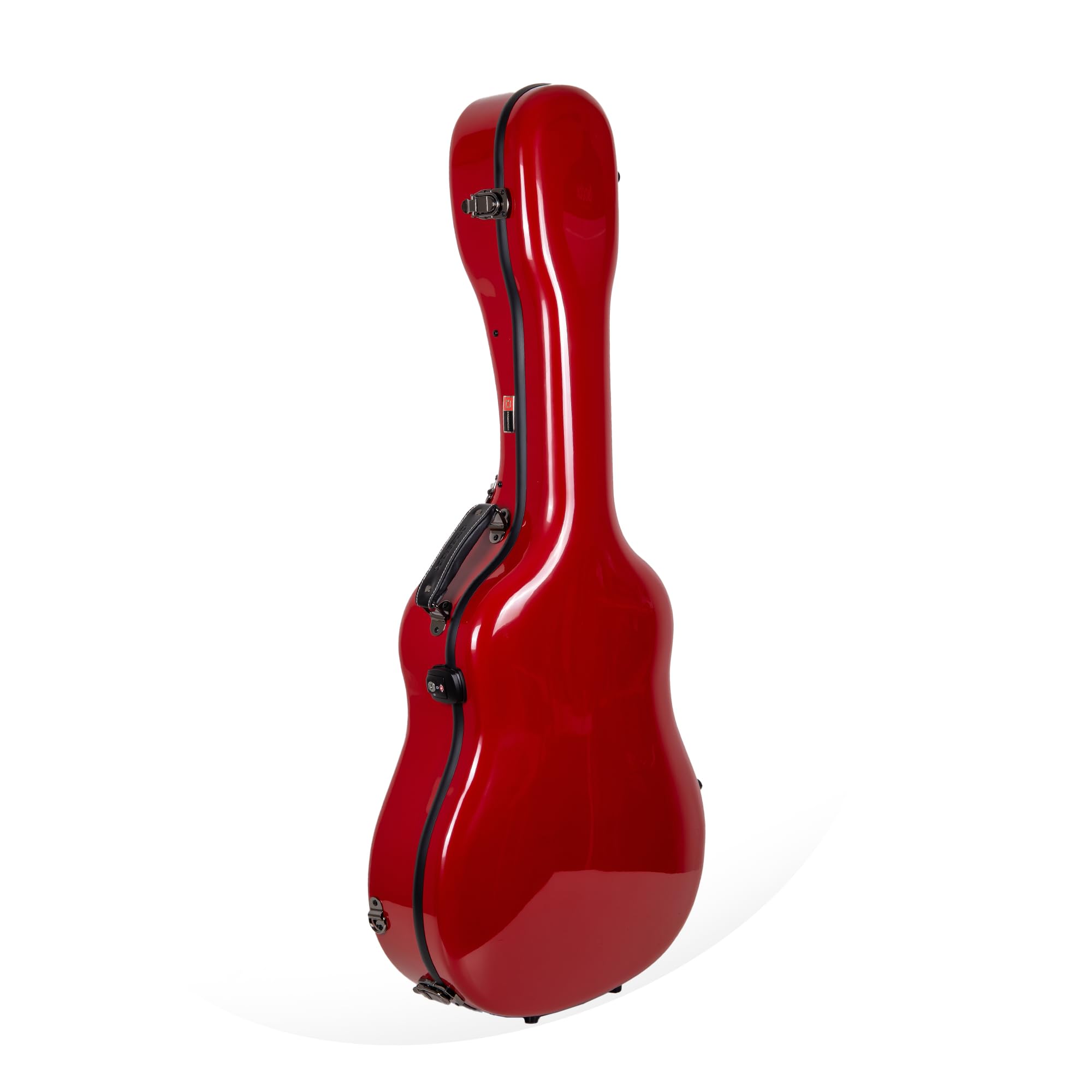 Crossrock 17 Archtop Jazz Guitar Case - Heavy-Duty Fiberglass Hardshell with TSA Lock & Backpack Straps for Gibson L5/Epiphone B