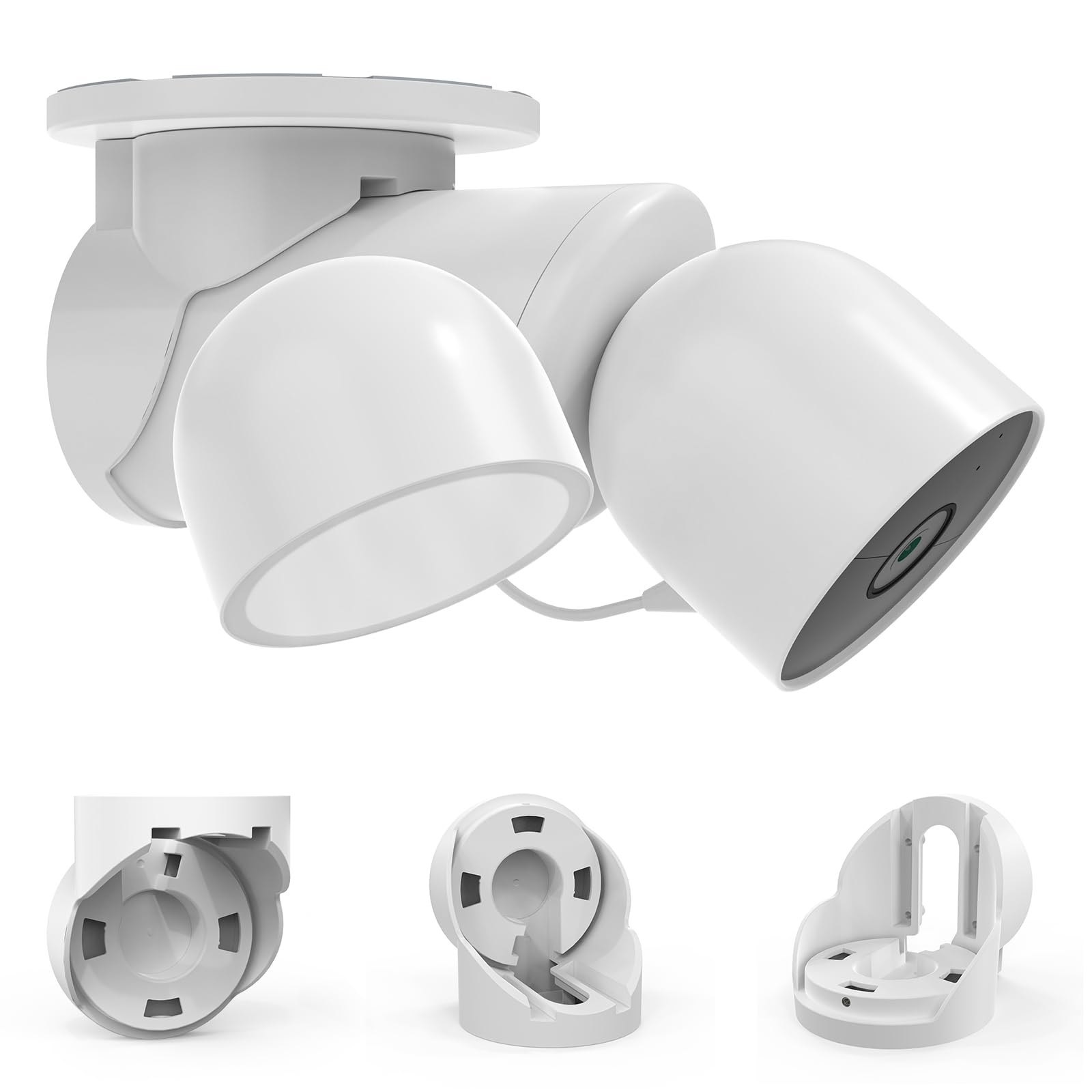 Xlttywl Nest Flood Light Camera Outdoor Eave Mount Bracket Stability Abs Protective Case Eve Outdoor Cam Protection For Google N