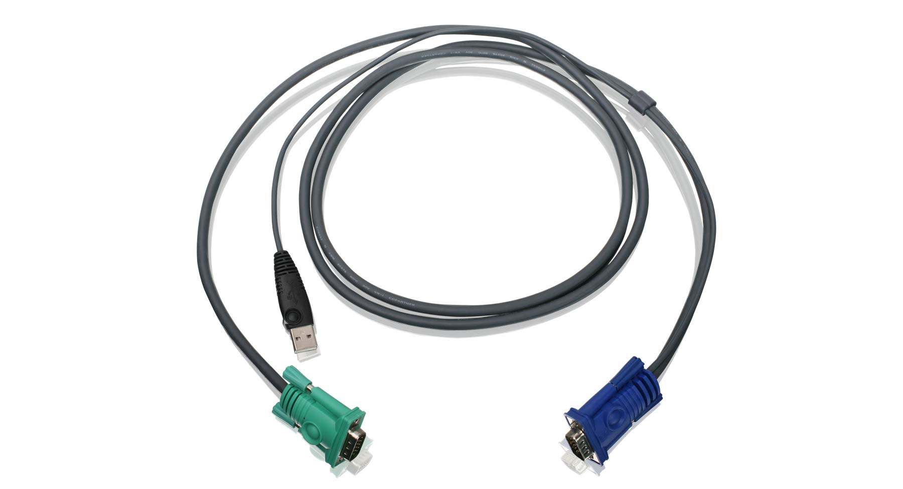 Iogear Usb Kvm Bonded Cable 6 Feet With Usb And Vga Connections, G2L5202Utaa