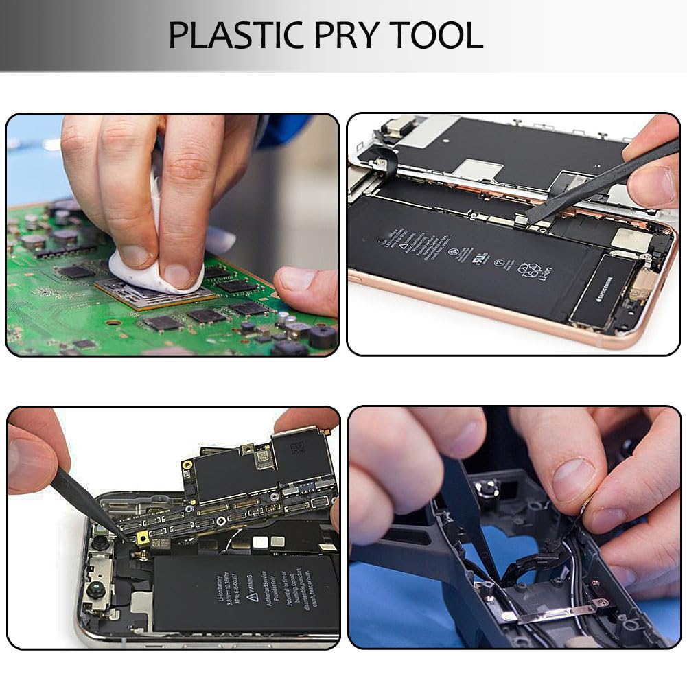 Ewparts 9 Pcs Professional Electronics Tool Kit Plastic Pry Tool Kits Opening Pry Tool Repair Kit Plastic Spudger Tool Kit Phone