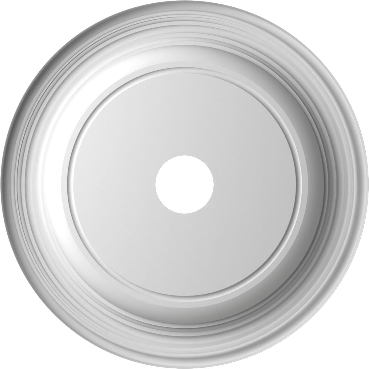 Ekena Millwork 22Od X 3 1/2Id X 1 1/2P Traditional Thermoformed Pvc Ceiling Medallion (Fits Canopies Up To 13 1/2), Aged Dark St