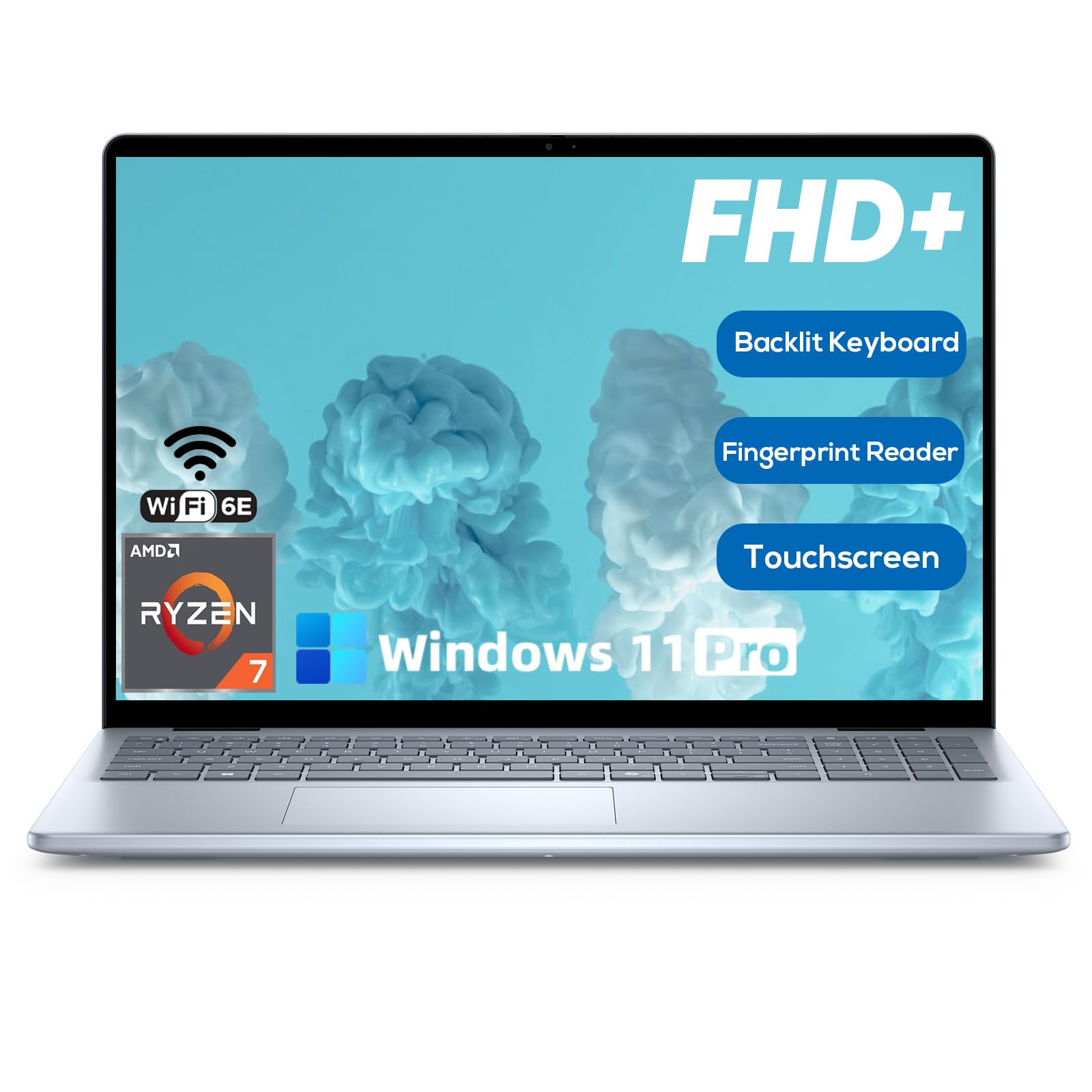 Dell Inspiron 16 Premium Flagship Laptop, Max Specs Ryzen 7 8840U, 64GB RAM 2TB SSD, 16 FHD+ Display, 1080p Mic, Backlit KB, SD