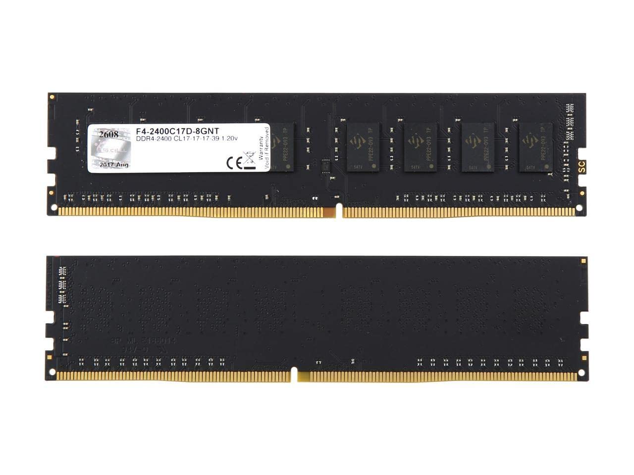G.Skill F4 2400C17D 8Gnt Value 8Gb (2 X 4Gb) For Intel X299 / Z270/Z170/X99 Platform Desktop Memory