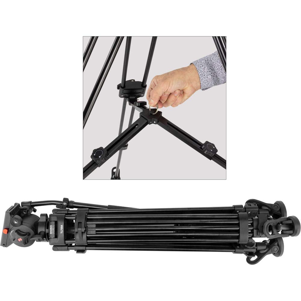 Magnus Rex Vt 5000 2 Stage Video Tripod With Fluid Head