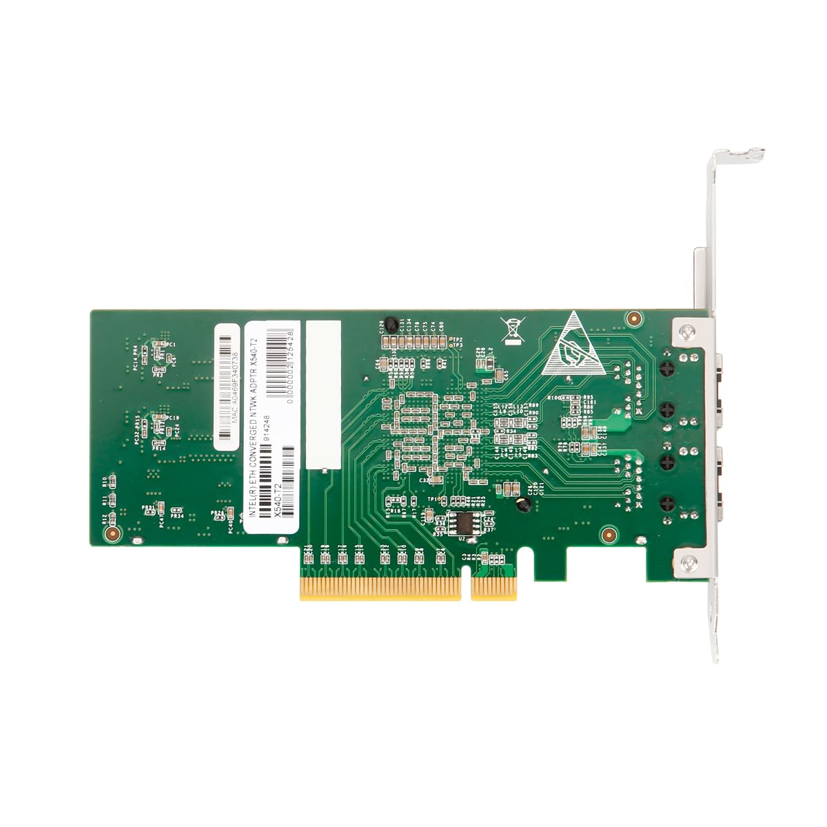 IO CREST PCIe Dual Port 10GB RJ45 Ethernet LAN Card with Intel X540 Controller, for Windows/Linux/ESX Servers, Compare to Intel 