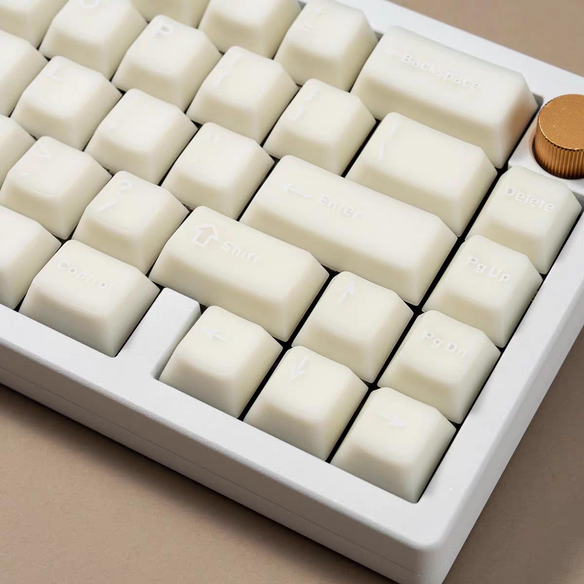 114 Keys White Jade Keycaps Pbt Doubleshot Cherry Profile Keycap Set Fit For 61/87/104/108 Mechanical Keyboard Cherry Mx Gateron