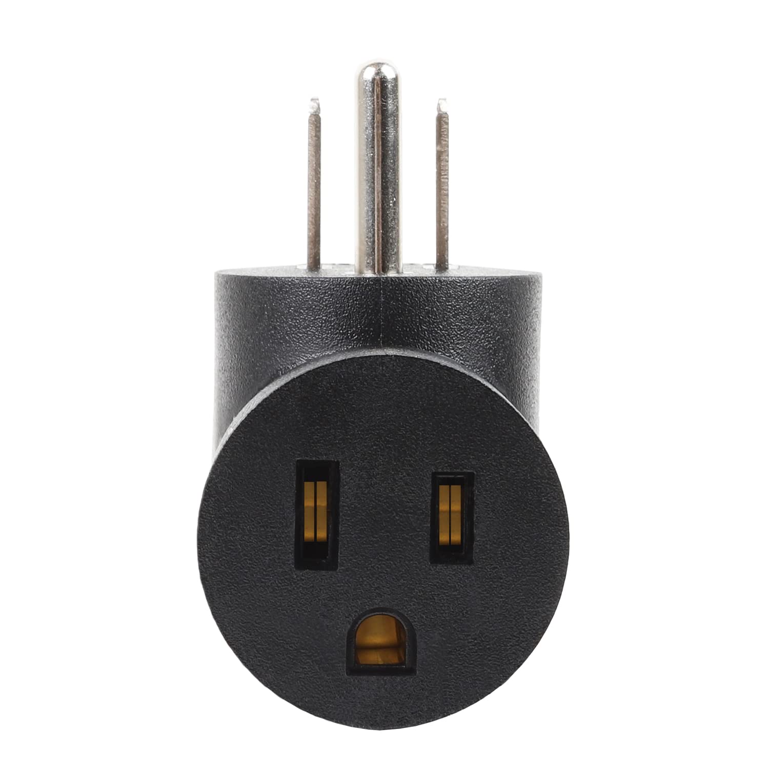 Nema 5 15R To 5 15P Right Angle Power Adaptor, Right Angled Usa 3 Prong Male Female Adapter,90 Degree Angled Usa Male Female Pow