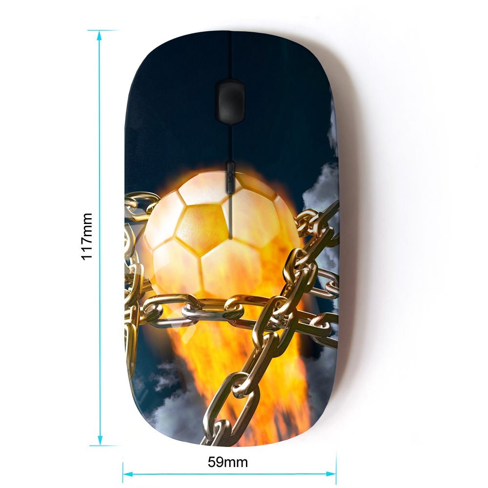 Koolmouse [ Optical 2.4G Wireless Mouse [ Flaming Soccer Ball ]