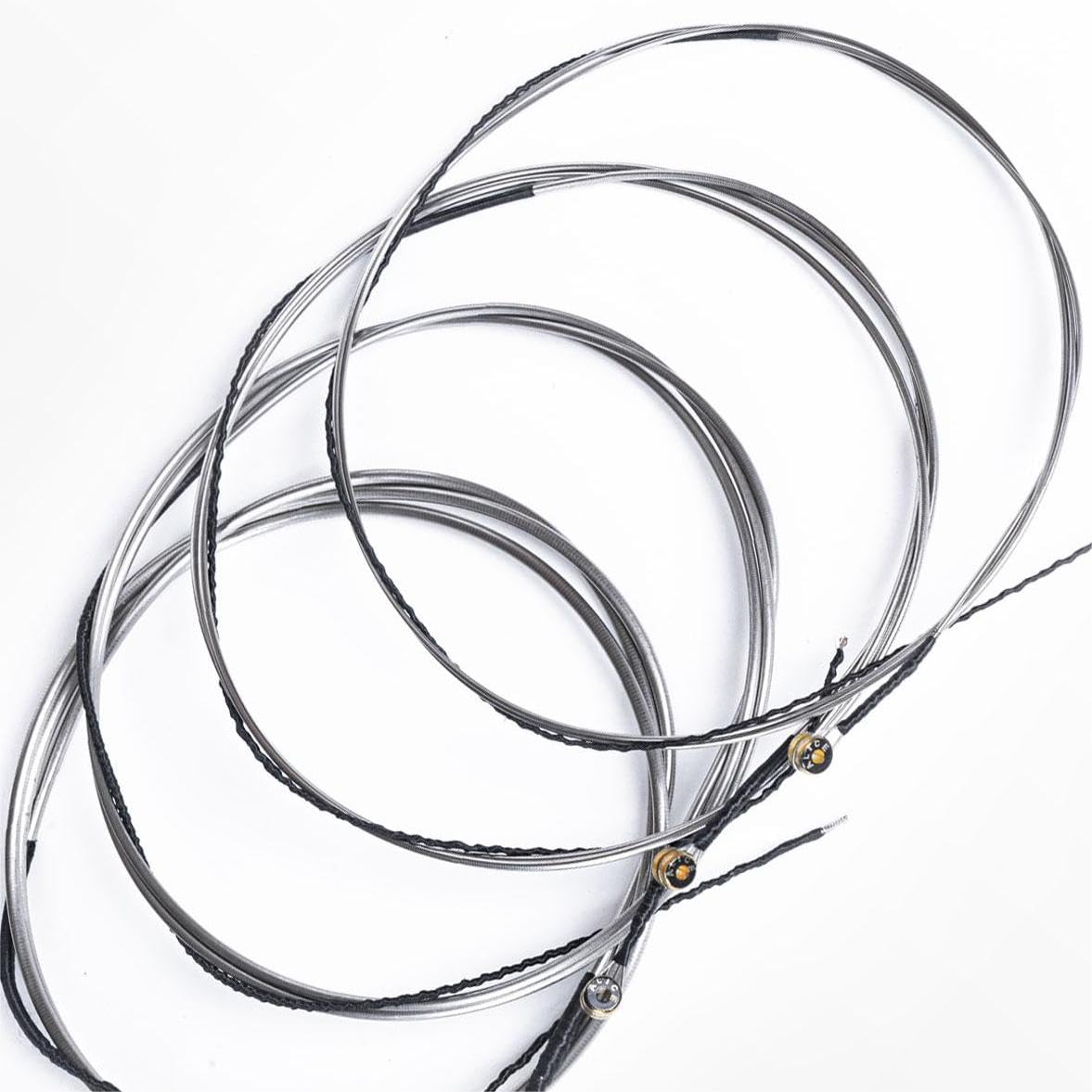 Flatwound Bass Guitar Strings   Coated Hexagonal High Carbon Steel Core Bass Strings   For Bass Guitar 4 String   45 100 Gauge