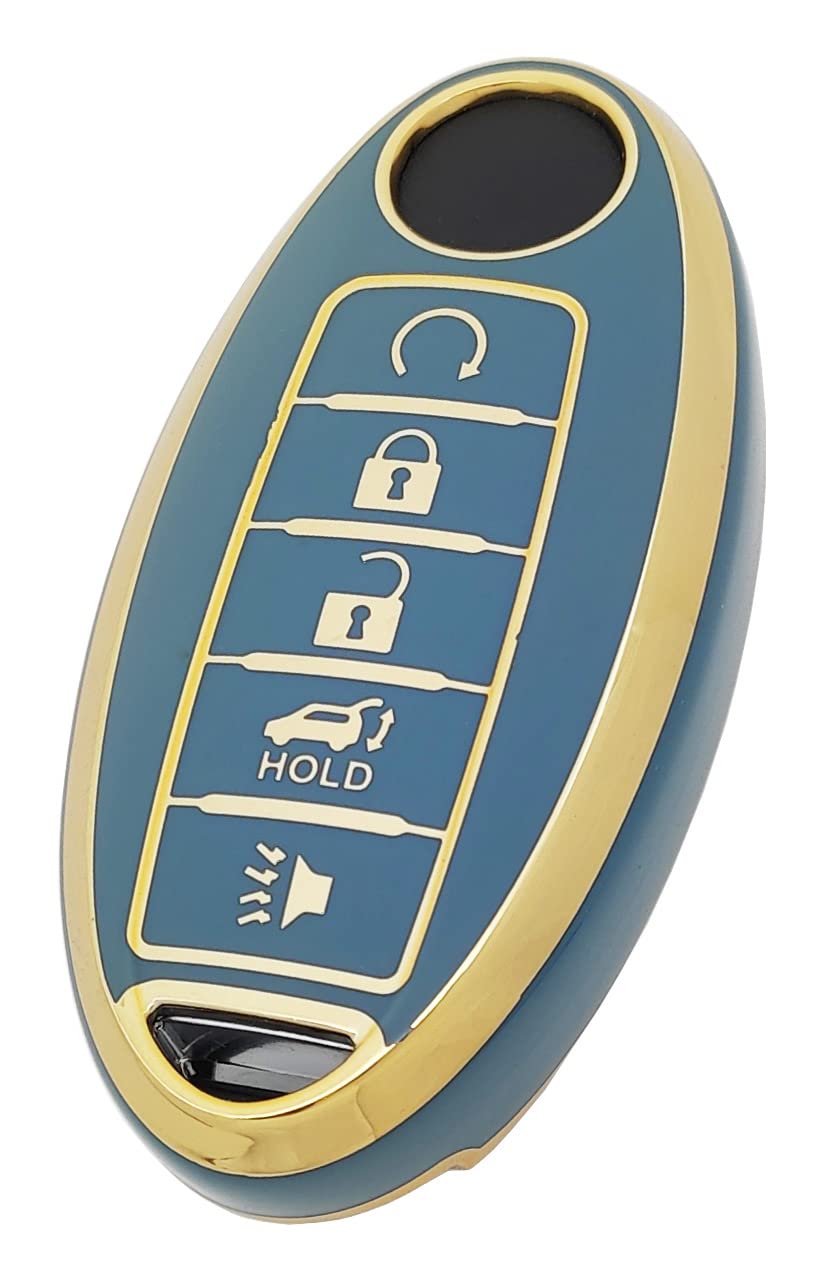 Vurbemes 360 Degree Soft Tpu Protector Key Fob Cover Case Compatible With Infiniti Jx35 Q50 Q60 Qx56 Qx60 Qx80 For Nissan Altima