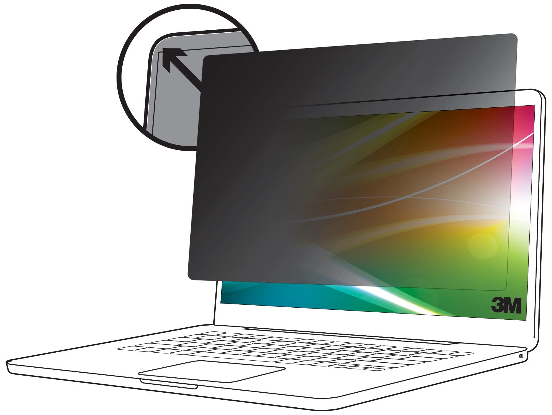 3M Bright Screen Privacy Filter For Apple Macbook Pro 16 2019, 16:10, Bpnap004