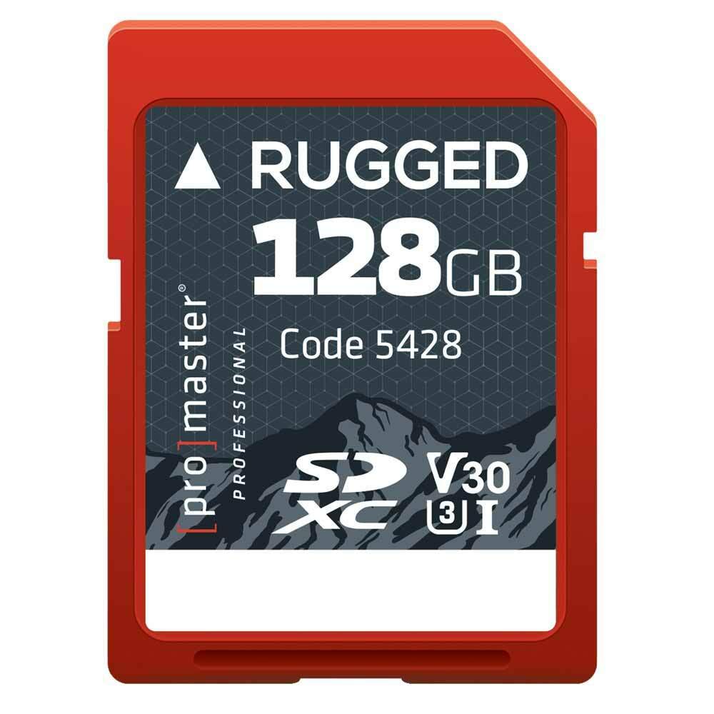Promaster Sdxc 128Gb Rugged Memory Card Uhs I, (Model 5428)