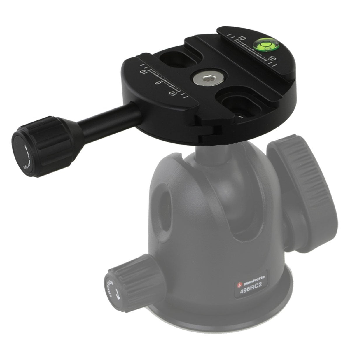 Haoge Combo Boss Adapter Convertor With Cp 64 64Mm Arca Swiss Compatible Quick Release Clamp For Manfrotto Tripod Ball Head Clamp Replacement