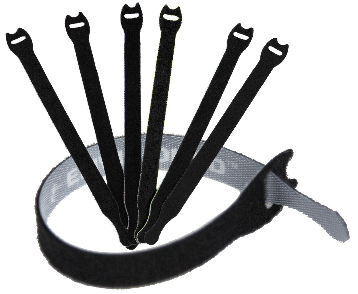 Reusable Cable Ties 1/2'' X 8'' For Cable Management And Organizing Cords   60 Pack (Black)