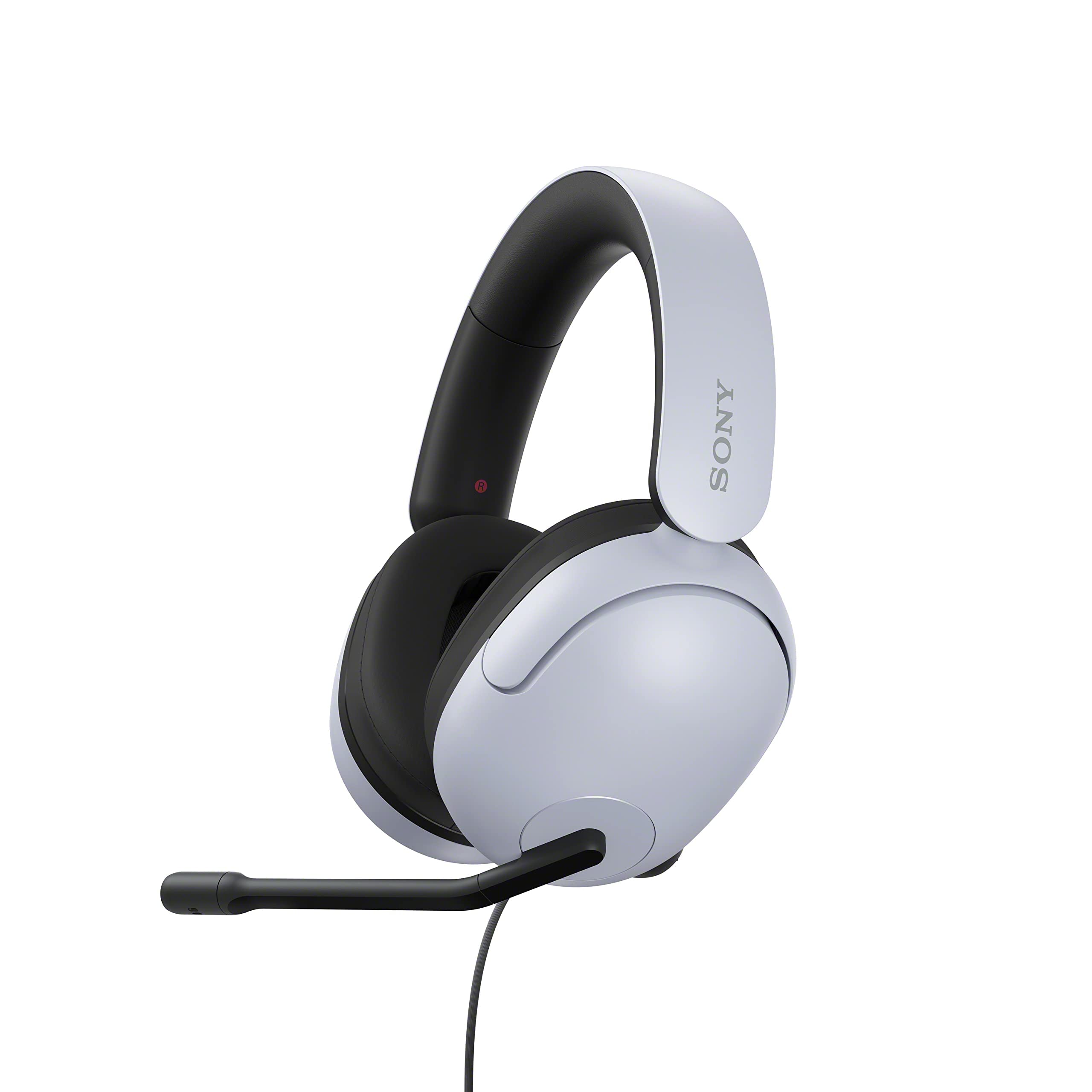 Sony INZONE H3 Wired Gaming Headset, Over ear Headphones with 360 Spatial Sound, MDR G300,White