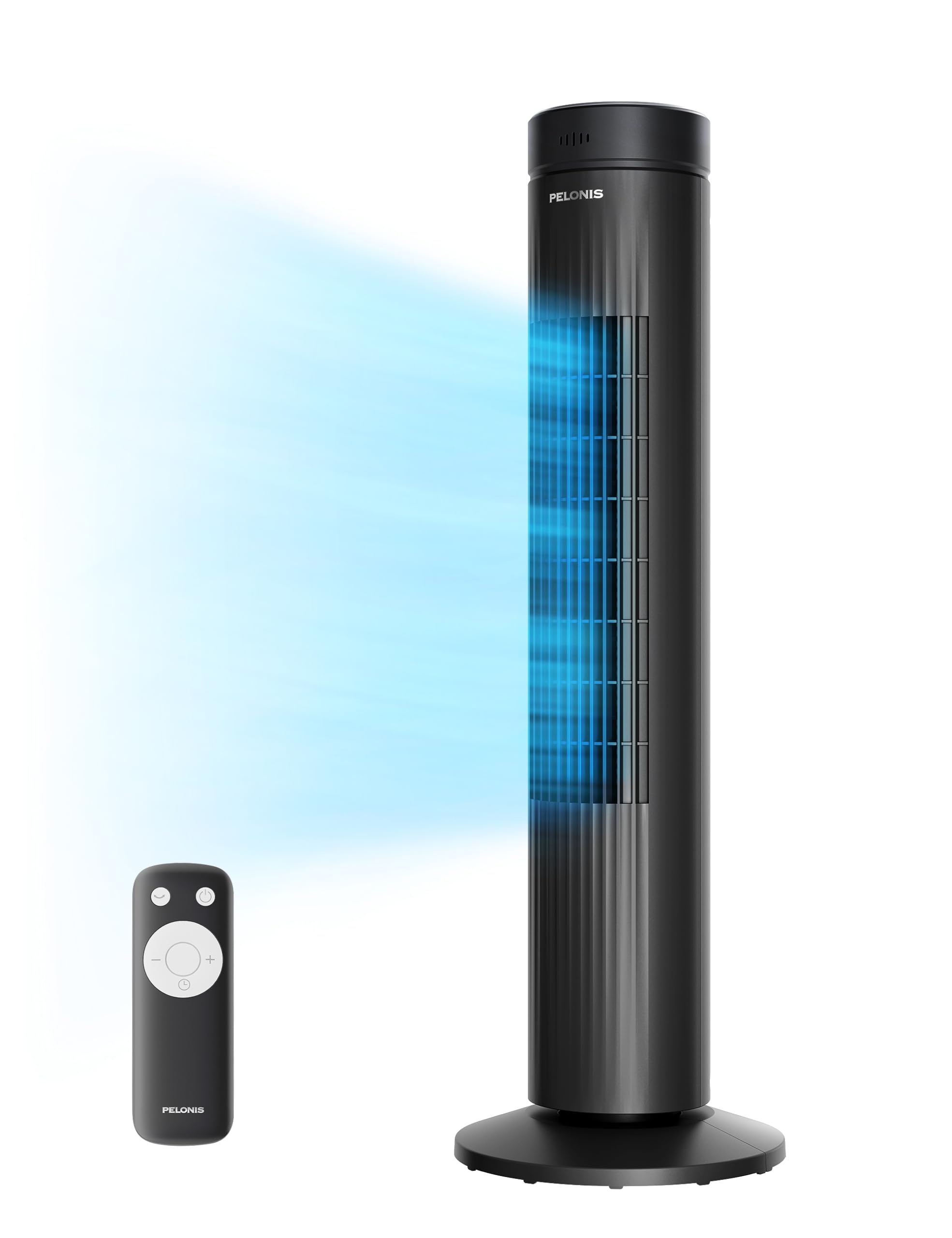 Pelonis 30 Inch Oscillating Tower Fan For Bedroom   3 Speed, 37Db Quiet Tower Fan With Remote Control And 7 Hour Timer   Etl Cer
