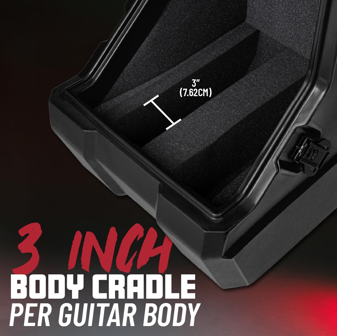 Gator Cases Mini Vault Guitar Case For Two (2) Electric Guitars; Rev 2 (Gtr-Minivault-E2R2)