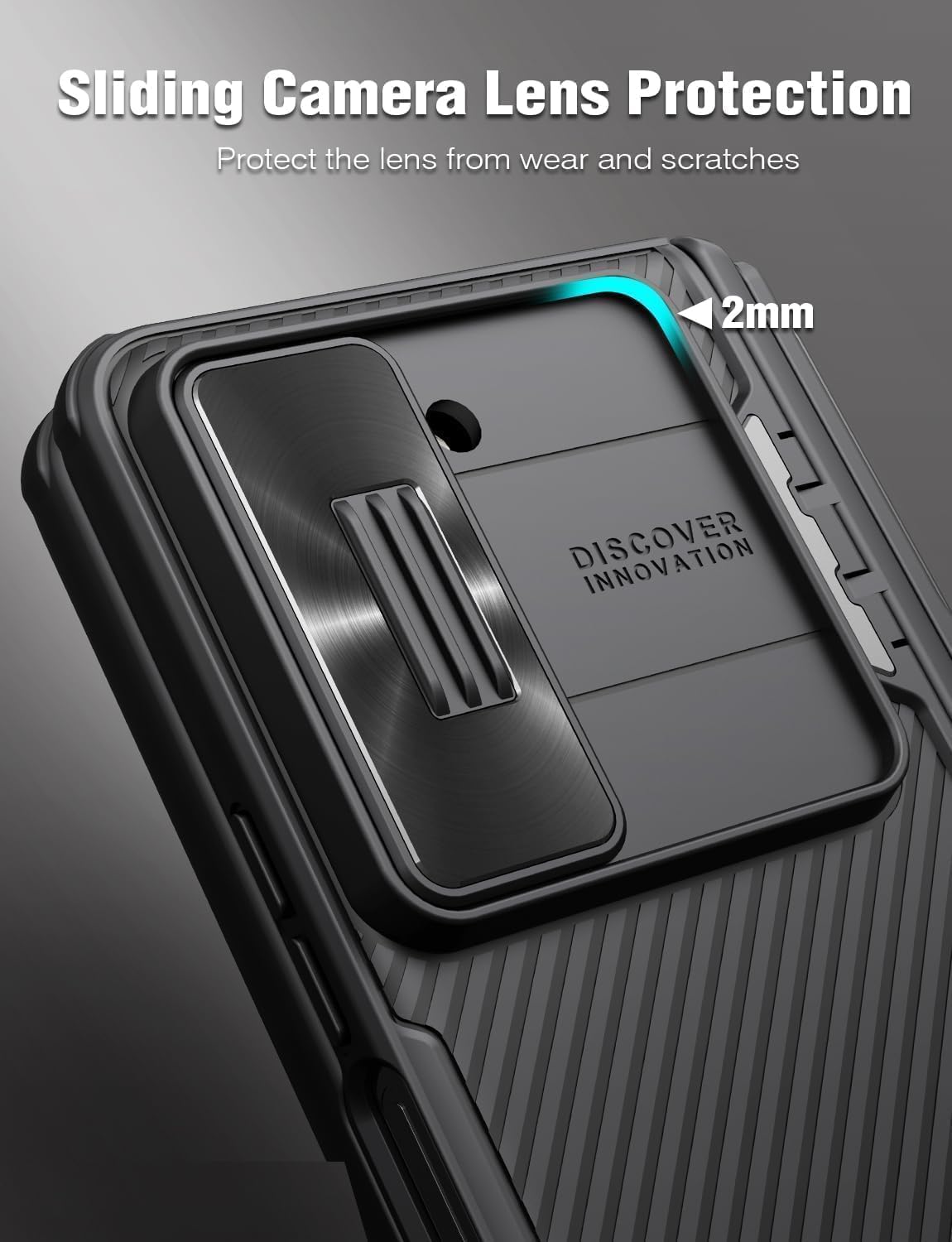 Nillkin For Samsung Galaxy Z Fold 5 Case With S Pen Holder, Hidden Metal Kickstand & Slide Camera Cover & Hinge Protection, Slim