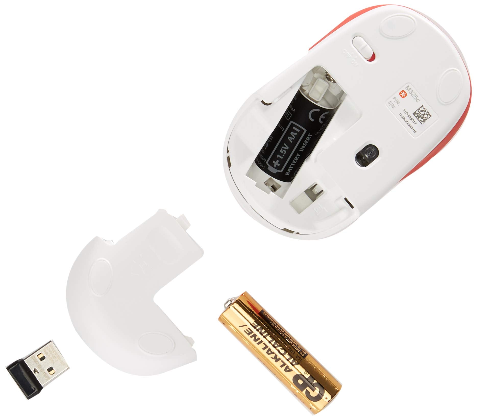 Logitech M325 Wireless Mouse (Flamingo)