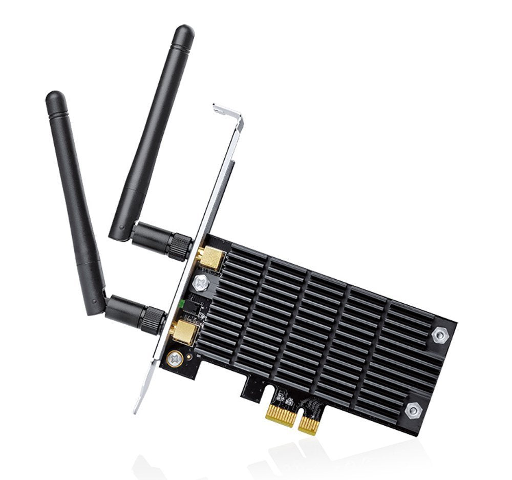 TP-Link Archer T6E AC1300 Dual Band PCIe WiFi Card - Low Profile, Long Range, Black, Supports Windows 10/8.1/8/7/XP