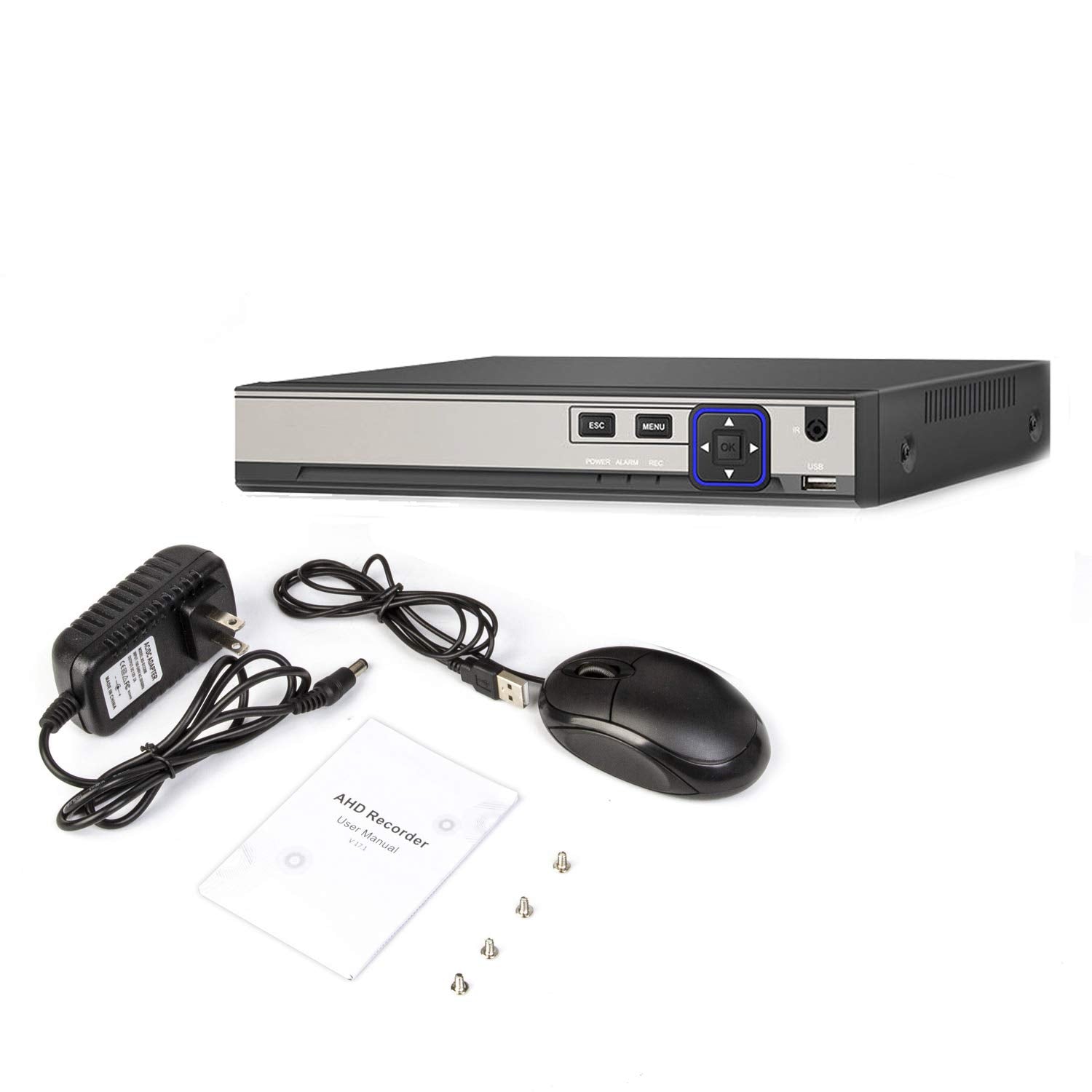 Xenocam 8Ch 5M N/1080N Full High Definition Hybrid For Ahd/Tvi/Cvi/Analog/Onvif Ip Dvr H.265 Cctv Video Recorder P2P Remote Phon