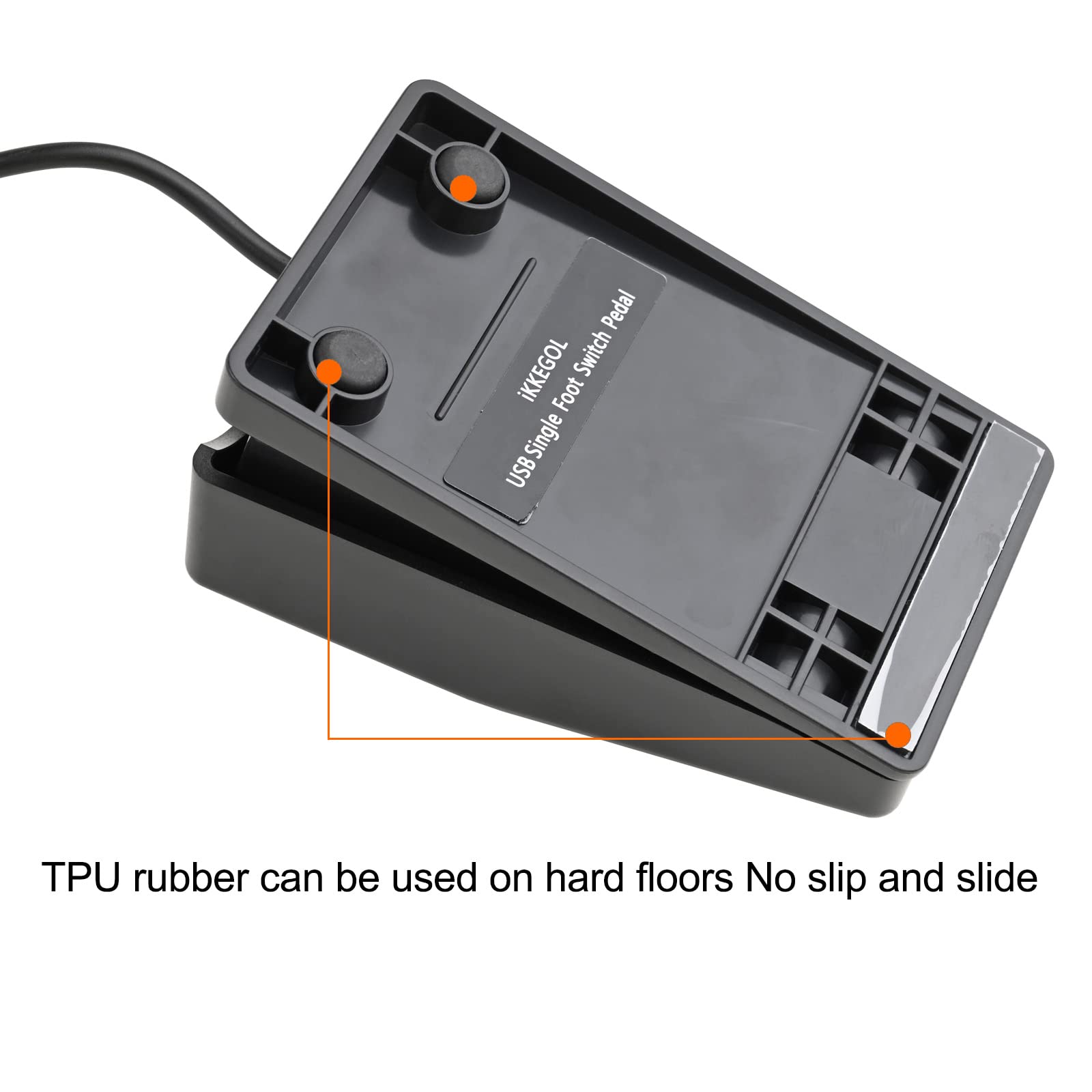 Ikkegol Upgraded Usb Foot Switch Single Pedal Mechanical Control Footswitch Map Mouse Keyboard Hotkey Combination Key Press Simu