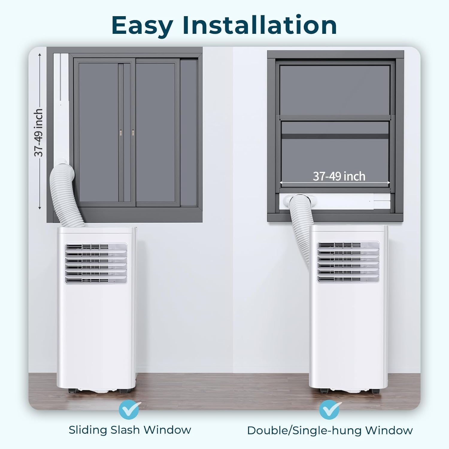 Portable Air Conditioners,10,000 Btu Room Air Conditioner With Remote Control, 3-In-1 Free Standing Cooling Ac Unit With Fan & D