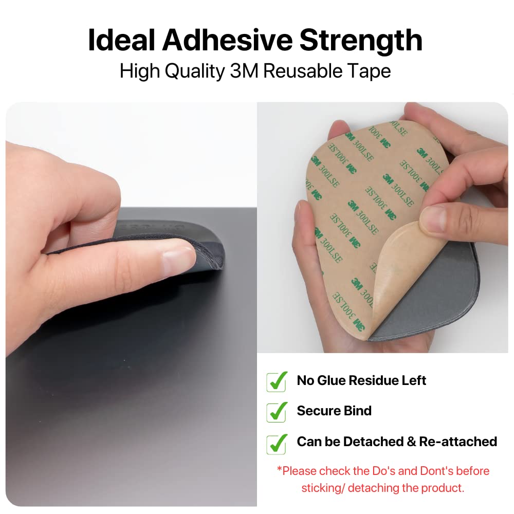 Afterplug Stick On Mouse Pouch For Laptop, Adhesive Holder Compatible With Apple Magic Mouse 1 & 2, Logitech Pebble & Pop And Ot