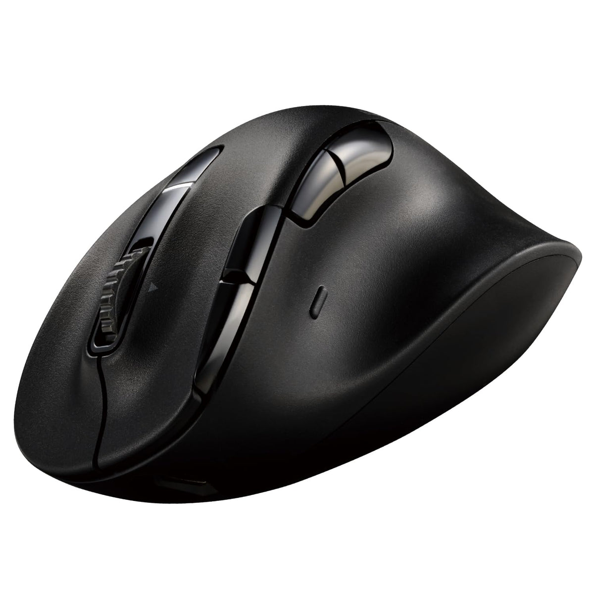 Elecom Ex G Pro Ergonomic Mouse, Multi Device Bluetooth Or Wireless Usb, Silent Click 8 Button, 1000/2000 Dpi, Rechargeable, Hig
