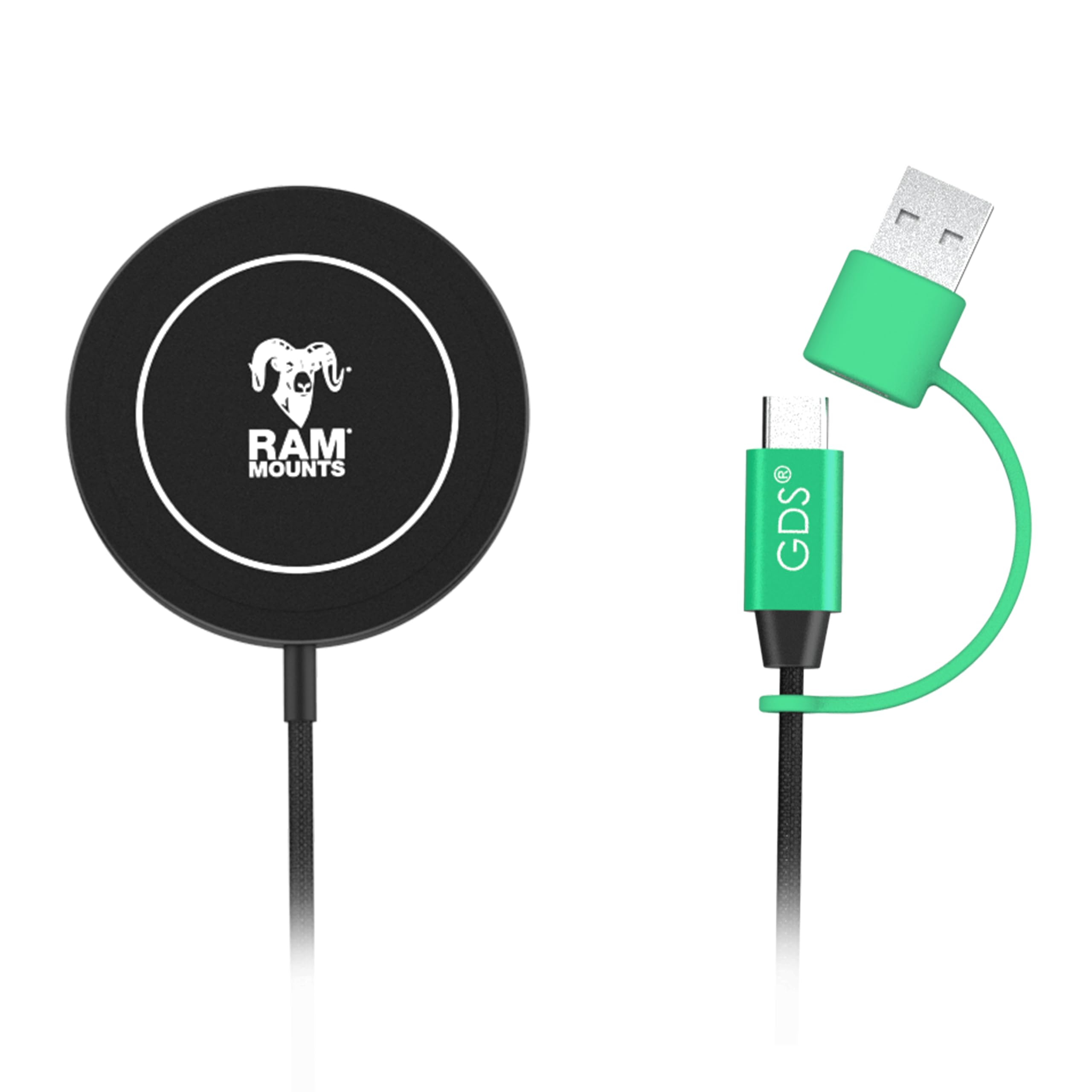 RAM MOUNTS Qi2 15W Waterproof MagSafe Compatible Wireless Charger