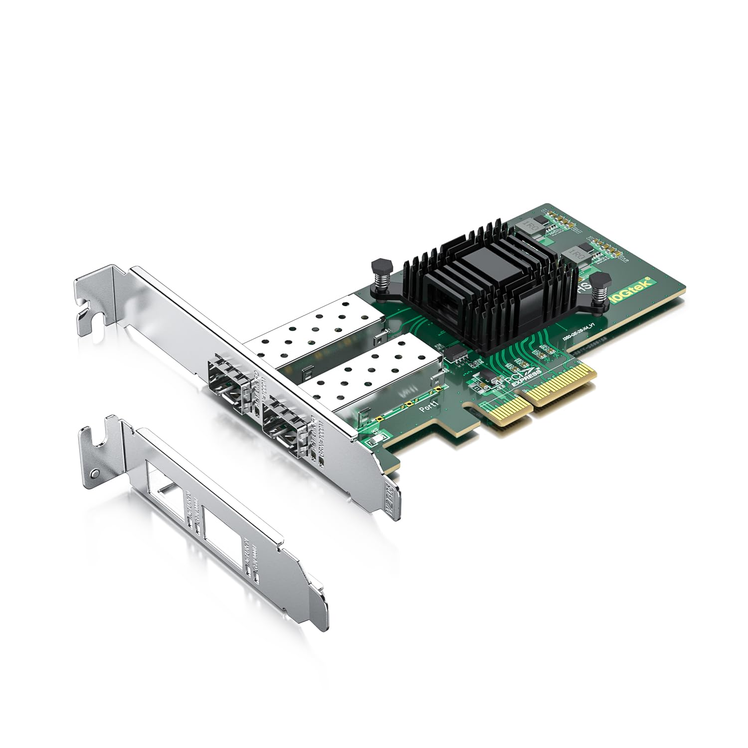 Ipolex Gigabit Dual Port Nic With Intel I350 Controller, 1.25G Ethernet Server Adapter Network Card, Sfp Port, Pcie 2.1 X4, Comp