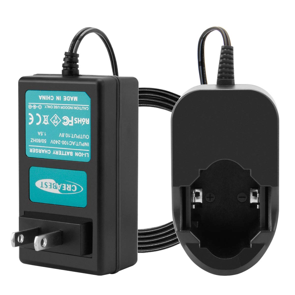 Creabest New 10.8V Battery Charger Compatible With Dremel 10.8V Li Ion Battery 855 01 855 02 8000 01 8001 01 8001 02 (Only For L
