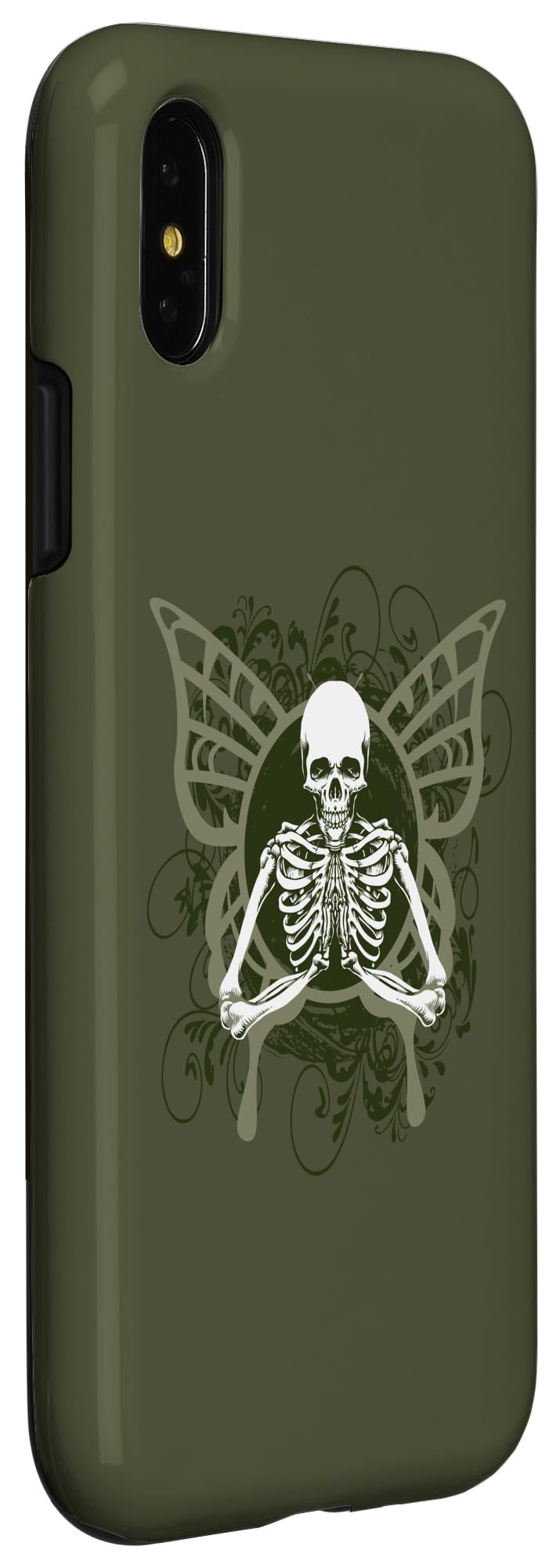 Iphone X/Xs Aesthetic Y2K Fairy Wings Skeleton Alt Grunge Case