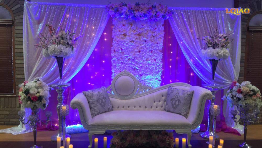 Lqiao Sequin Backdrop Curtain Panel 2X8Ft Changed White, Sequin Photography Backdrop Curtain For Party/Home Curtain Decoration 1