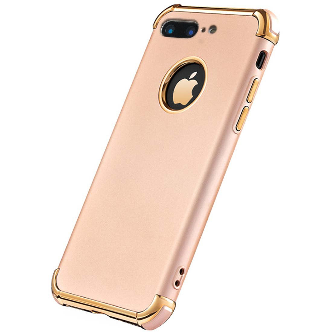 Tverghvad Compatible for iPhone 8 Plus Case, Ultra Slim Flexible Matte Cover Case for iPhone 8 Plus (Gold)