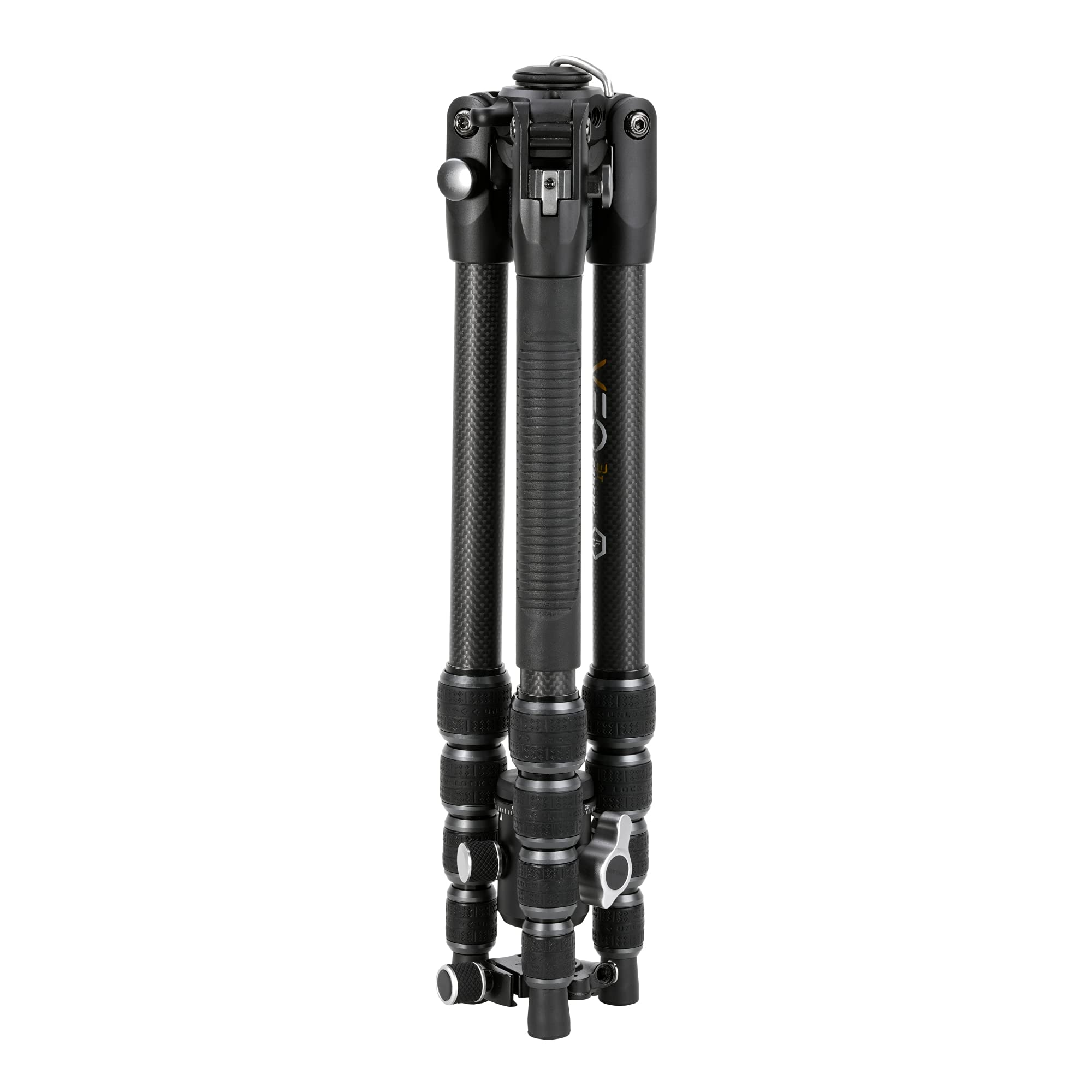 Vanguard Veo3T235Cbp Carbon Fiber Travel Tripod With Ball Head, Removeable Pan Handle, And Quick Shoe With Built In Smartphone Holder