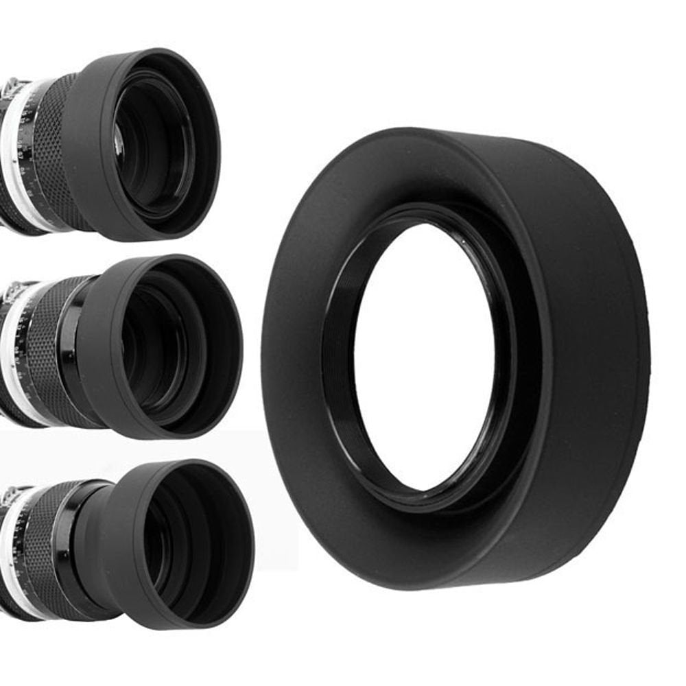 52Mm Uv Filter + 52Mm Rubber Lens Hood For Nikon Af S Dx Nikkor 18 55Mm F/3.5 5.6G Ii, 52 Mm Ultraviolet Filter & 52 Mm Lens Hood