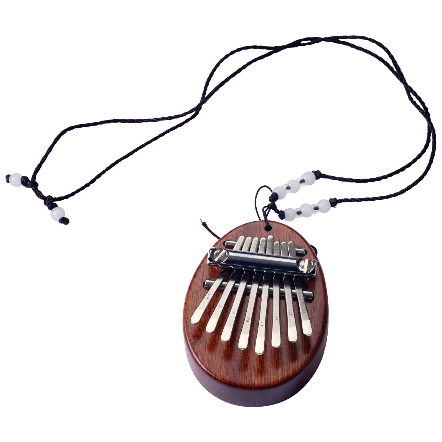 8 Key Mini Kalimba Thumb Piano Solid Wood Finger Piano Portable Marimba With Lanyard, Gift For Kids Adults Beginners