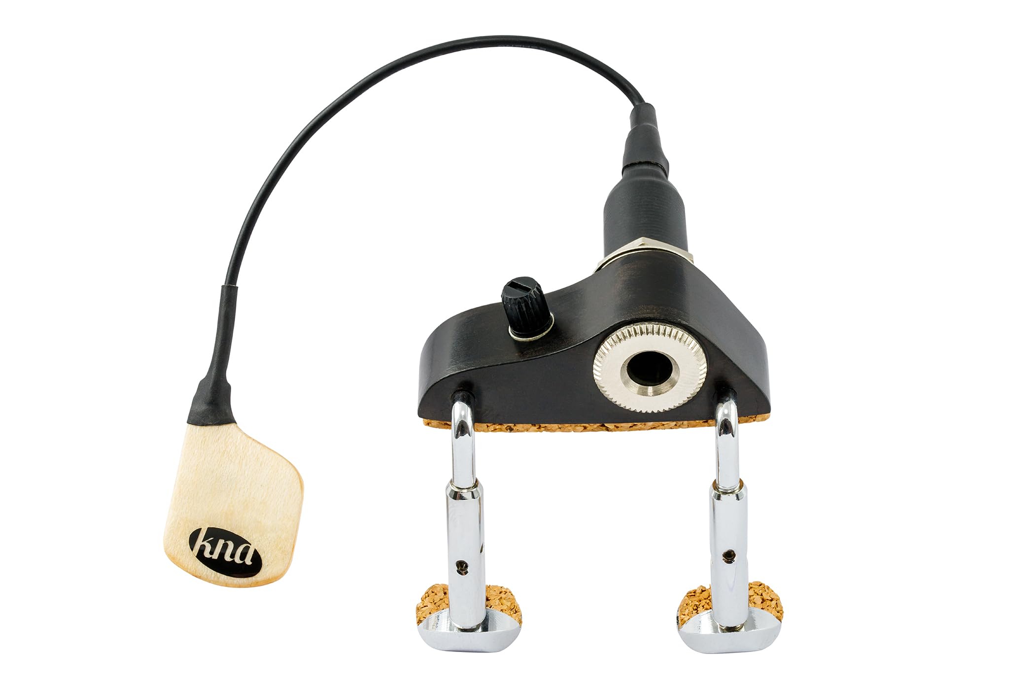 KNA Pickups Portable Piezo Mandolin Pickup with Volume Control, Natural (MP-2)