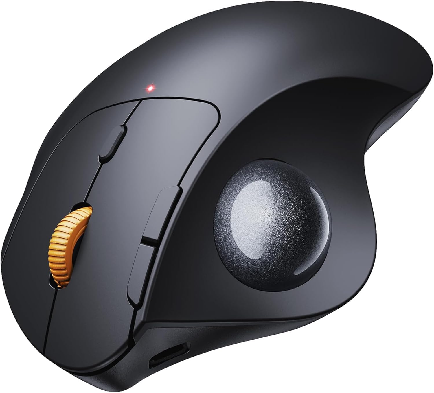 ProtoArc Wireless Trackball Mouse, EM04 Ergonomic Bluetooth Rollerball Rechargeable Computer Laptop Thumb Control Mouse, Compati