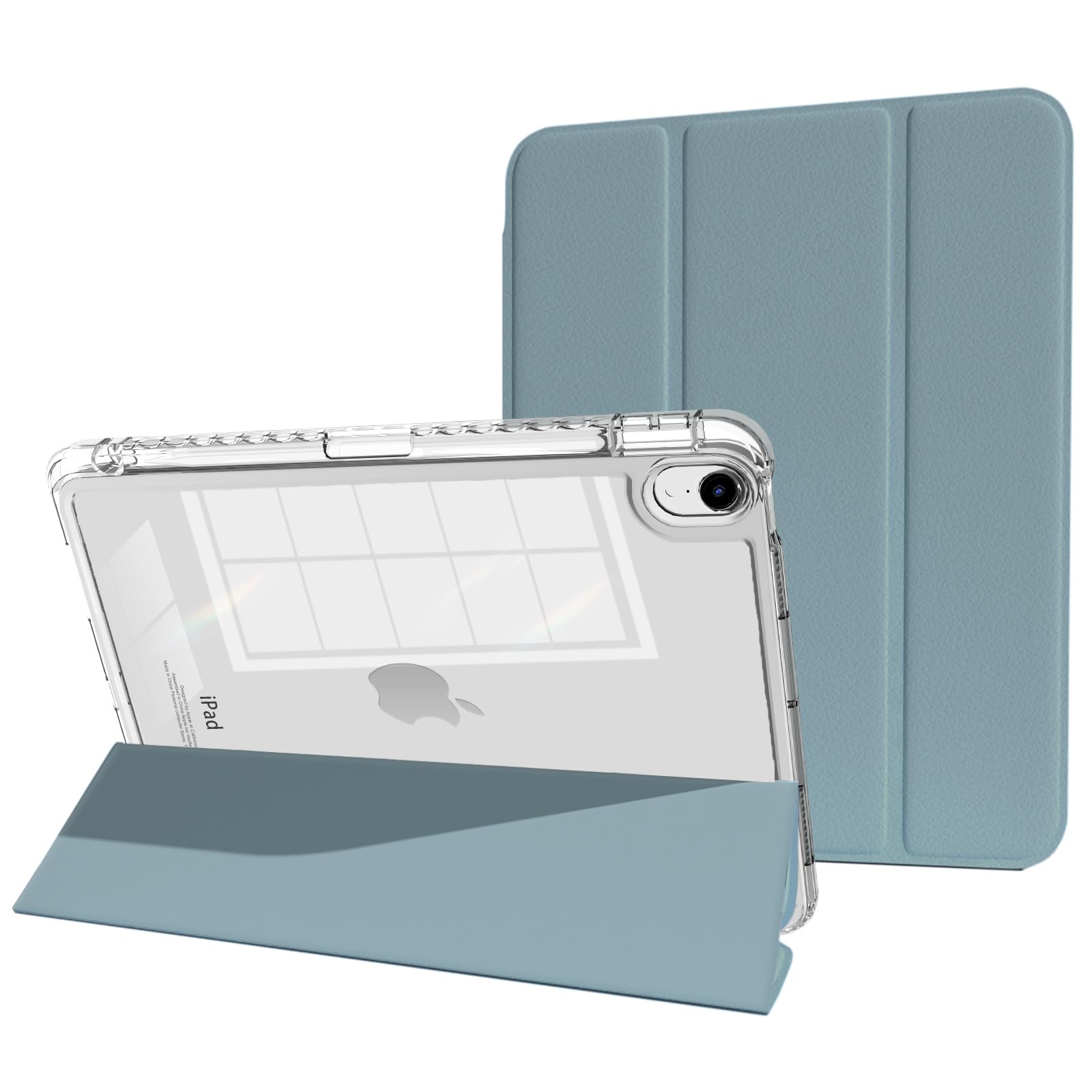 MYGROO for iPad Air 11 inch M4/M3/2(2026/2025/2024),iPad Air 5th Generation case 2022 with Pencil Holder, Air 4th Gen case,Slim
