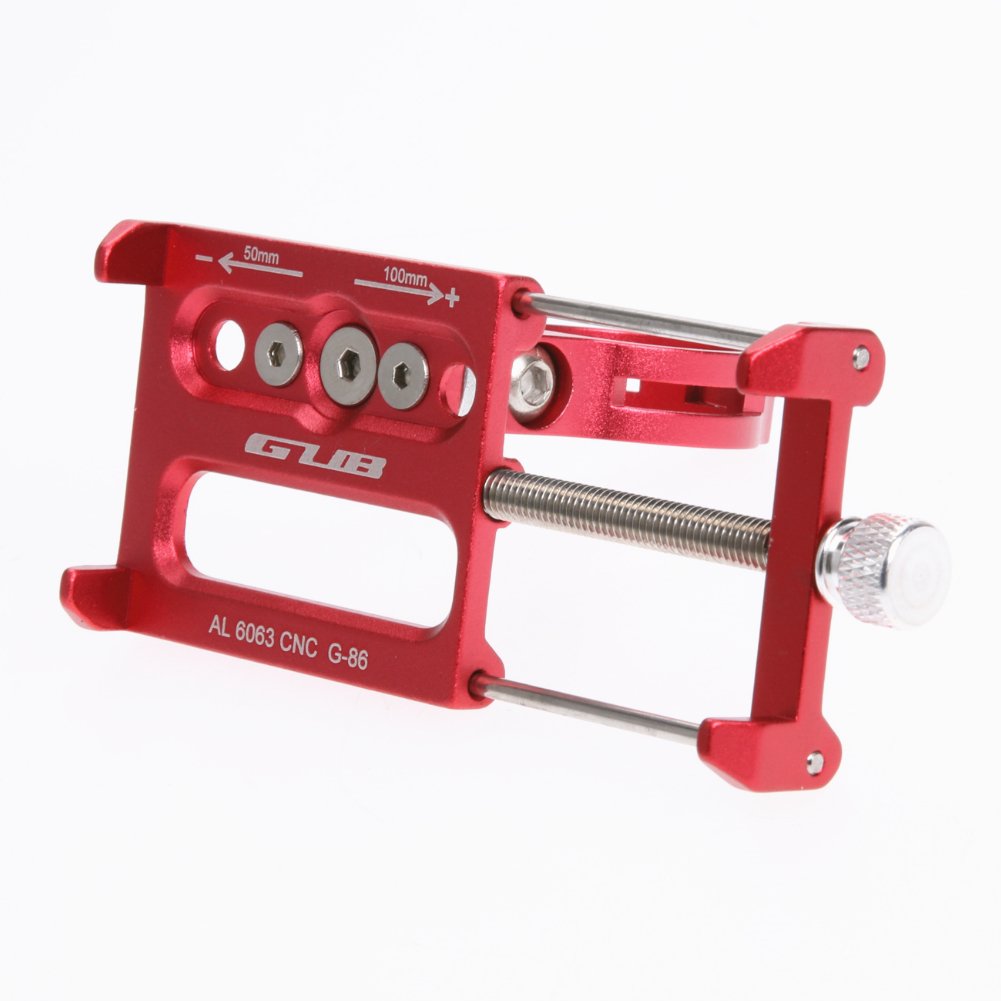 Gub Mountian Bike Phone Mount   Aluminum Alloy Universal Adjustable Bike Mount Cell Phone Gps Mount Holder Rotating Cradle Clamp