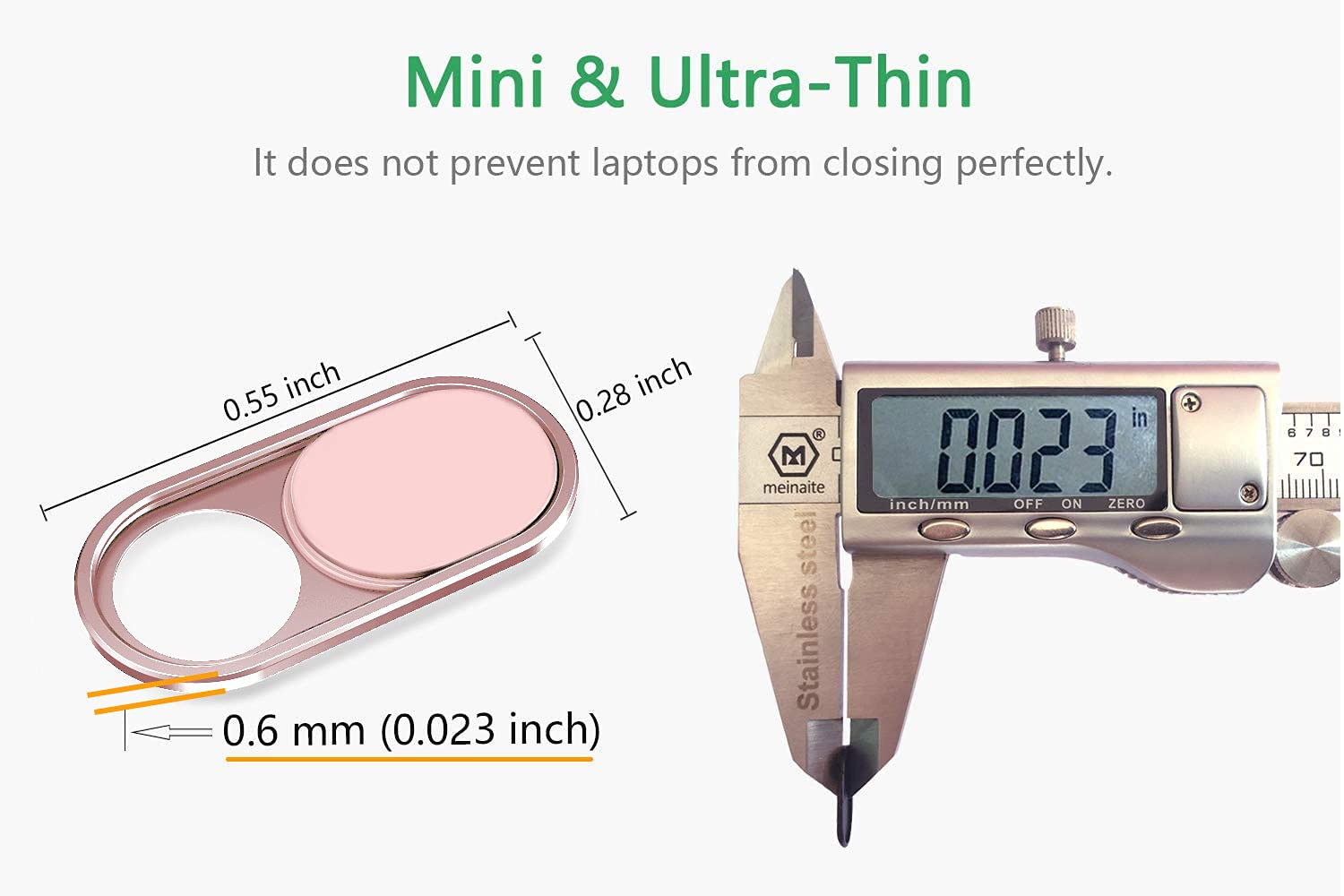 Cloudvalley Camera Cover Slide Ultra Thin, Webcam Cover For Macbook Air, Laptop, Imac, Desktop, Pc, Macbook Pro, Ipad, Iphone 8/