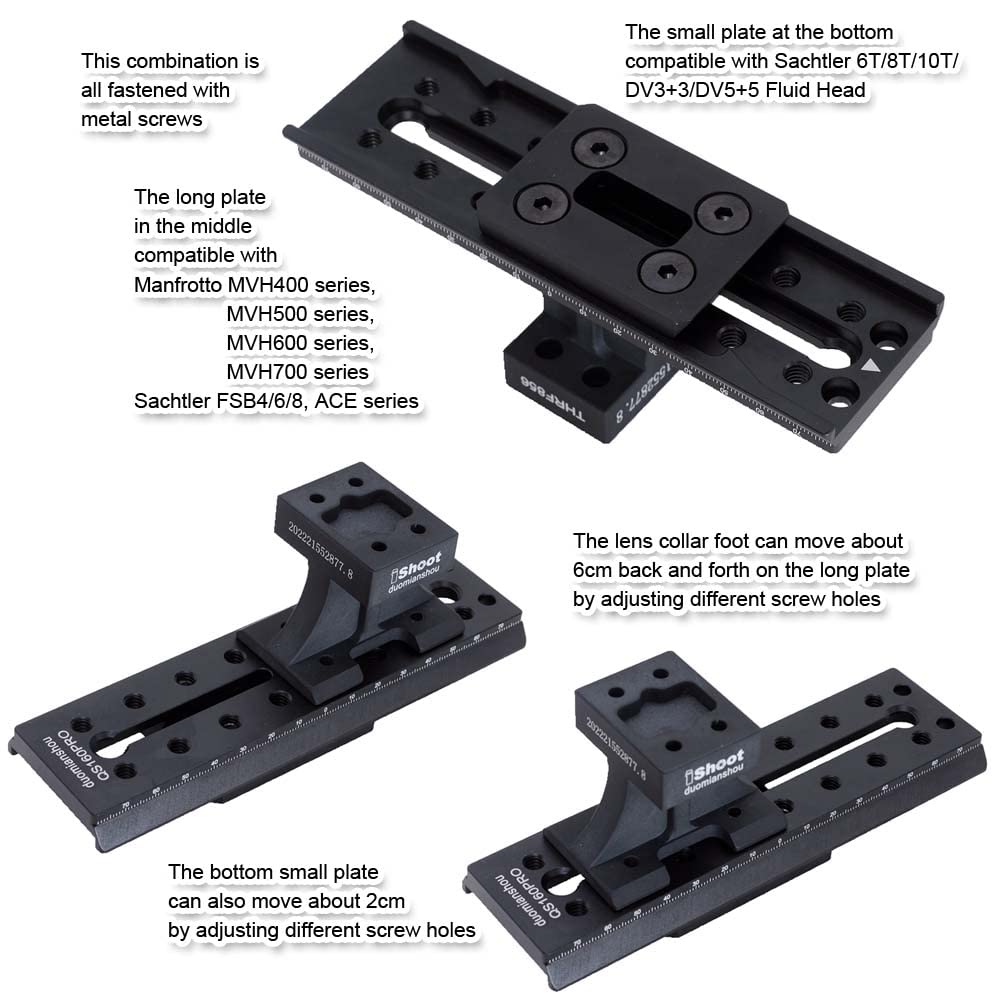Ishoot Lens Collar Foot Tripod Mount Ring Base Compatible With Canon Rf 400Mm F/2.8L Is Usm, Rf 600Mm F/4L Is Usm & Rf 800Mm F/5
