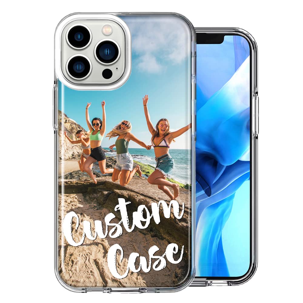Personalized Custom Double Layered Phone Case For Apple Iphone 13 Pro Max 6.7 Inch Only   Design Your Own Perfect Custom Picture