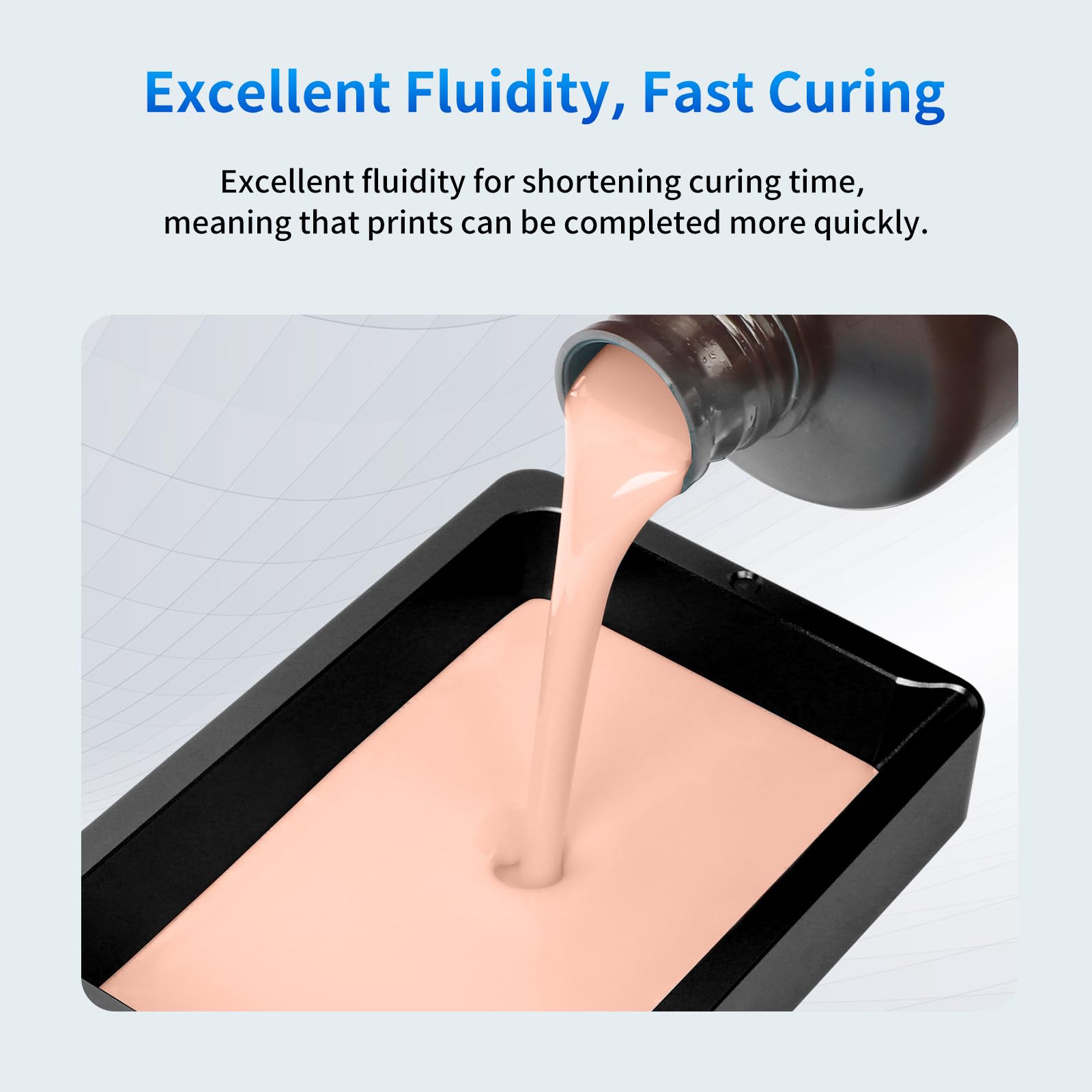 Anycubic 3D Printer Resin, 405Nm Sla Uv Curing Resin, High Precision & Rapid Photopolymer For Lcd/Dlp/Sla 3D Printing (Light Bei