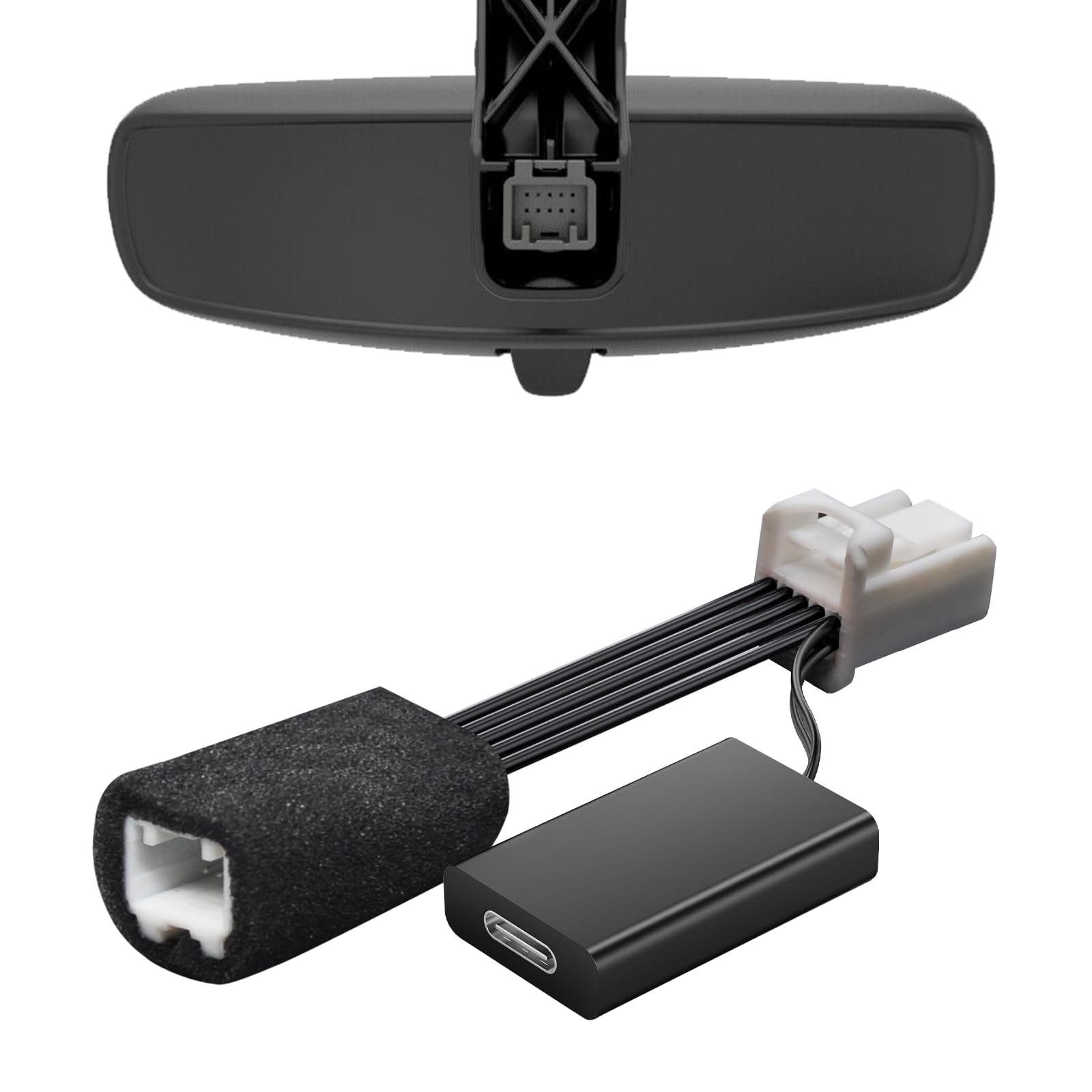 Mangoal Dashcam Power Adapter For Chrysler 10 Pin (Model A) For Jeep Ram Dodge Chrysler Grand Cherokee Etc,Built In Type C Power